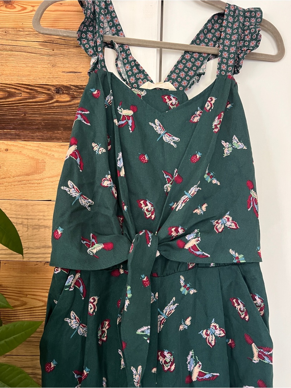 NWT Matilda Jane Evergreen Dream Ruffle Hummingbird Jumpsuit Small - Picture 5 of 6
